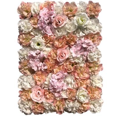 China High Quality Cheap Wedding Artificial Flower Wall Flower Backdrop Decoration Flower Wall for sale