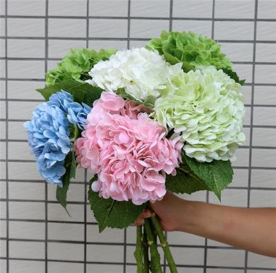 China High Quality Eco-friendly Artificial Latex Hydrangea Real Touch Flower Flowers For Decoration for sale