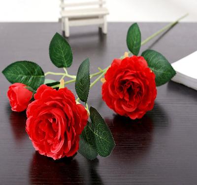 China European Rose Wholesale Natural Ocean Peony Flower Simulated Peony Wedding Decorate Ornaments Artificial Peony for sale