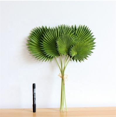 China Artificial Palm Leaves PU Monstera Simulation Plant High Quality Artificial Bouquet Real Touch for sale