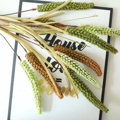 China High Simulation Manufacturers Supply Customized Artificial Millet Dried Flower Plants For Indoor Decoration for sale