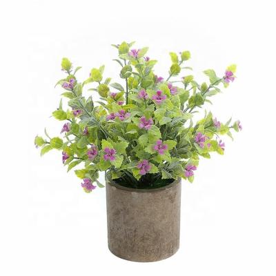 China Eco-friendly Plant Supply Plastic Decorative Artificial Potted Plants In Pot For Home Decoration for sale