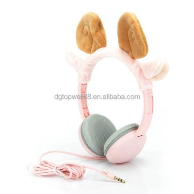 China Safe Slim Design 85dB Headband Portable OEM ODM Logo Printed On Ear Headphone For Kids for sale