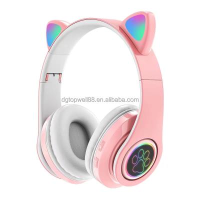 China B39 LED Headband Cat Ears Lights BT JL Luminous Gaming Wireless Headset for sale