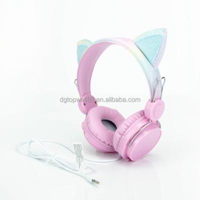 China Wholesale Low Price Running Glitter Headband Pink Cargo Earphone For Girls for sale