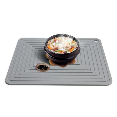 China Custom Viable Silicone Kitchen Tripod Mat Pot Coaster Table Mats OEM ODM Silicone Heat Resistant Mat for sale