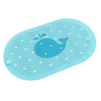 China Sustainable Anti Slip Non Slip Massage Silicone Bathtub Mat Bath Shower Bathroom Mat Badezimmermatte With Strong Suction Cups for sale