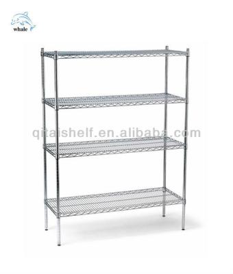 China Chrome Finish Single Sided Commercial Used Heavy Duty Storage Wire Shelving for sale