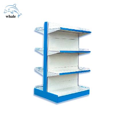 China Double Sided CE and ISO Approved Main Manufacturer For Gondola Supermarket Steel Shelf for sale