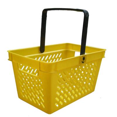 China 1)Supermarket 2)Professional Supermarket Single Handle Stores Supplier Plastic Shopping Basket for sale