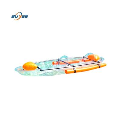 China Sit Inside KAYAK 2022 Hot Selling Transparent Kayak 2 Person Transparent Fishing Kayak New for sale