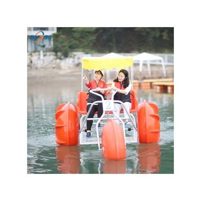 China Low Price Sale Water Play Equipment Outdoor Fun Big Water Sport 3 Wheels Water Tricycle Pedal Bike for sale