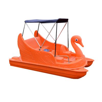 China Best Quality Interesting Boats Low Price CE Luxury Drifting Swan Pedal Boat Self-draining Function Commercial Plastic Lakes and Rivers for sale