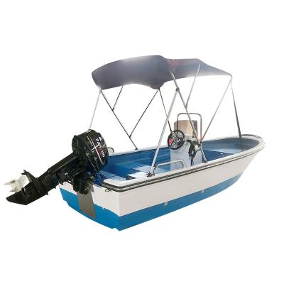 China Nice Direct Selling Luxury CE Boats Drifting Commercial Fiberglass Boat Fishing Self Draining Function Lakes and Rivers for sale