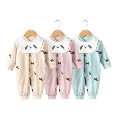 China Fashion China Wholesale 100% Organic Cotton Baby Clothes Winter Warm Cute Soft Stylish Newborn Baby Romper for sale