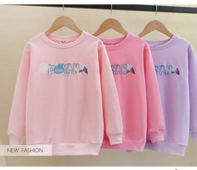 China Spring and Autumn Sweater Breathable Children's Girls' Long-sleeved T-shirt for sale