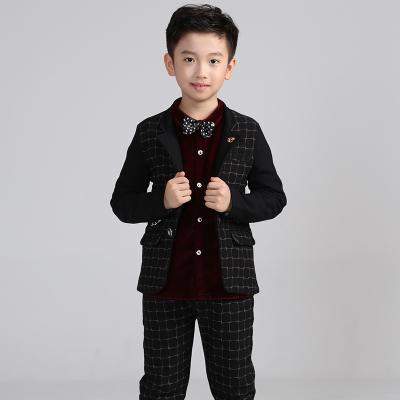 China wedding suit for kids boys high quality 2color 4pcs set tie+vest+pants+shirt babies boy winter wedding suit for kids boys for sale