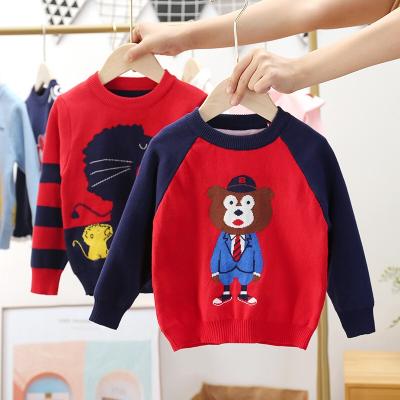 China Boys Sweaters Girls Children Sweaters Anti-pilling Christmas Clothes Cotton Cute Cartoon Sweater for sale