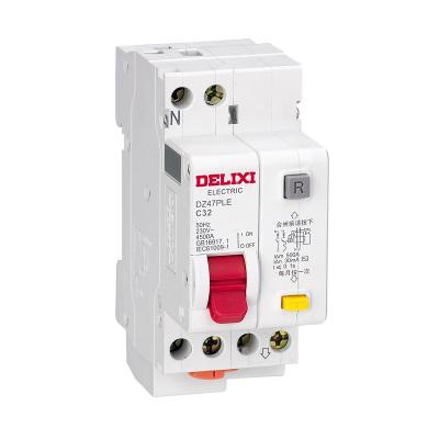 China DZ47PLE Quality-Assured Other Phase Earth Leakage Protection Circuit RCCB Neutral Breaker for sale