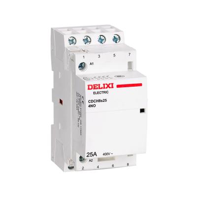 China Delixi CE CDCH8S Household Low Voltage AC Electrical Contactor 4P 16A 20A 25A 40A 63A Price CDCH8S for sale