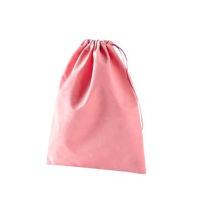 China Recyclable Personality Velvet Cloth Drawstring Bag Rose Jewelry Pouch Toiletry Cosmetics Storage Bag for sale