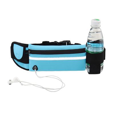 China Multifunctional Fashion Travel Sports Pocket Portable Convenient Waist Pack Waterproof Usb Phone Belt Bag With Usb for sale