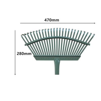 China Garden Rake Professional Garden Tools Manufacturer Planting Garden Tool Leaf Dig Clean Rake 25-Teeth. for sale