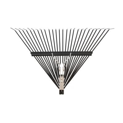 China Wholesale high quality custom made yard weed garden rake leaf metal 26 tooth garden tools garden cleaning rake. for sale