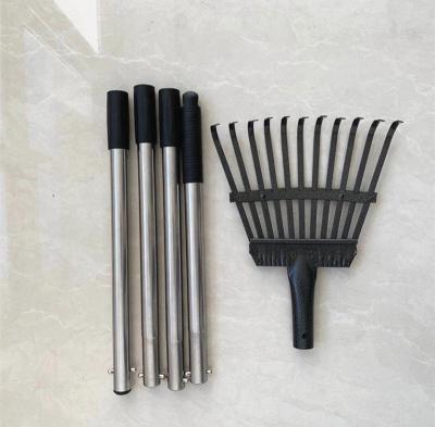 China Garden Hgih Quality Garden Tools Metal Rake Head Detachable Grass Rake for sale