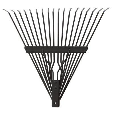 China Easy Leaf Rake Metal 18 Tooth Easy Rake Garden Tool Metal Garden Control Rake Detachable Garden Grass Rake for sale