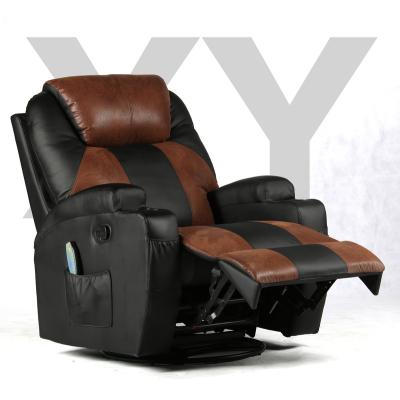 China Manual Reupholster Furniture Design Latest Recliner Sofa Rocker And Swivel With 8 Point Manual Massage Furniture Chair for sale