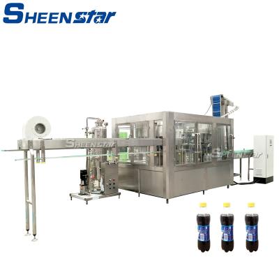 China High Efficiency Hot Selling Fully Automatic Plastic Bottle Carbonated Beverage Bottled Filling Machine for sale