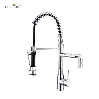 China Best Selling Contemporary CUPC ACS Pull Down Brass Mixer Tap Kitchen Sink Faucet for sale