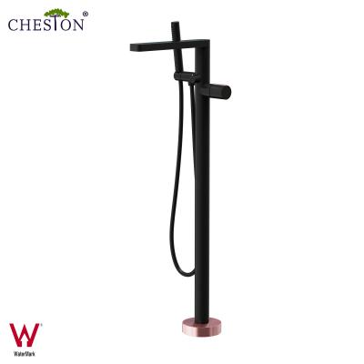 China Without Slide Bar Newcomer Pass Free Solid Brass Surface Chromed Faucet Bathtub Mixer Tap for sale