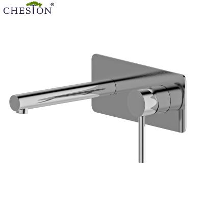 China Modern Wall Mounted Concealed Basin Faucet Mixer Tap for sale