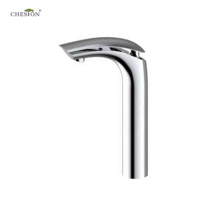 China Factory Price ACS CUPC Faucets Wholesale Single Hole Handle Chrome Basin Faucet Metered Single Mixer Tap for sale