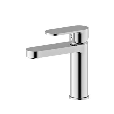 China Modern Brass Basin Faucets CE WaterMark Metered CHESTON Chrome Chrome Plated Brass Hand Wash Bathroom Faucet for sale