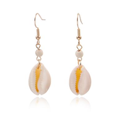 China High Quality Zuowen Round Shell Earrings For Women Sectoral Natural Jewelry for sale