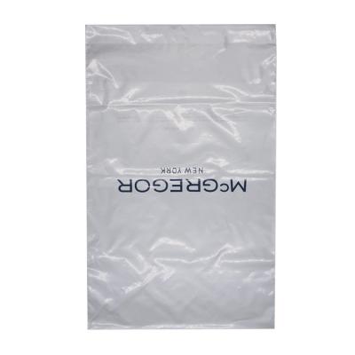 China Recyclable Custom Transparent Portable Plastic Shopping Clothing Packaging Bags for sale