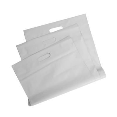 China White Plastic Poly Mailer Mailer Die Cut Eco Friendly Eco Friendly Compost Polythene Custom Postage Mailing Poly Bags With Handles for sale