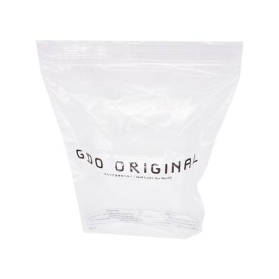 China Recyclable Wholesale Clear Custom Printed Portable Packaging Storage Zip Polybag for sale