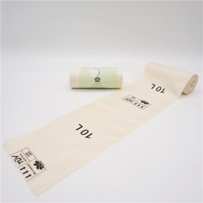 China Eco Friendly 100% Biodegradable Compostable Cornstarch Waste Bags Recyclable Flat Waste Bags for sale