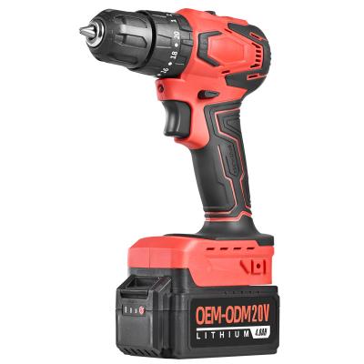 China Factory Supply Power Craft Cordless Drill 20v 18v Cordless Drill Battery Cordless Power Drill 0.8-13mm Chuck for sale