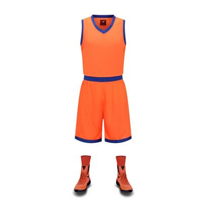 China High quality antibacterial factory direct sales for men and women basketball clothing basketball singlet design uniform color for sale