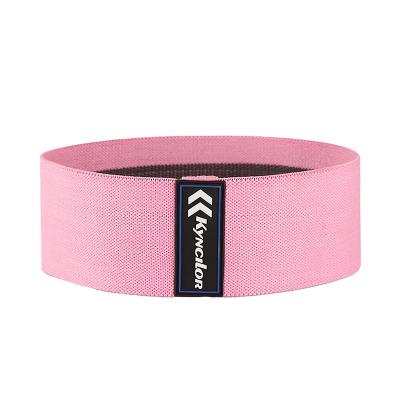 China Custom Printing High Elasticity Modern Design Adjustable Cloth Exercise Hip Band Fitness Hip Resistance Bands for sale