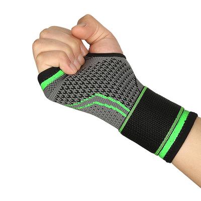 China Custom Adjustable Elasticity Breathable Weightlifting Wrist Wraps Breathable Hand Support Gym Wrist Strap Brace for sale