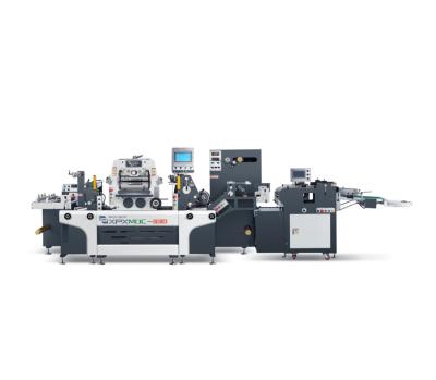 China Flatbed Die Cut Label Machine One Station Barcode Sticker Die Cutting Machine for sale