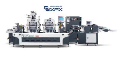 China Doppelstations-Flachboden-Druckschneidemaschine zur Etikettenherstellung zu verkaufen