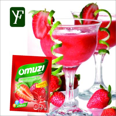 China Juice Powder Instant Strawberry Powder Natural Soft Drink Powder for sale