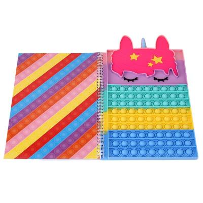 China Educational Toys A4 Coil Notebook Mouse Killer Decompression Bubble Cartoon Practice Loose Leaf Notebook for sale